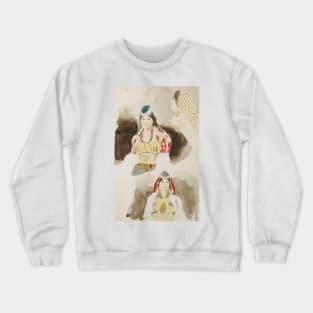 Album de voyage au Maroc by Eugene Delacroix Crewneck Sweatshirt